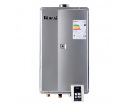 Aquecedor de Água Rinnai Digital 35,5 Litros a Gás REU2802 FEC Prata Bivolt 