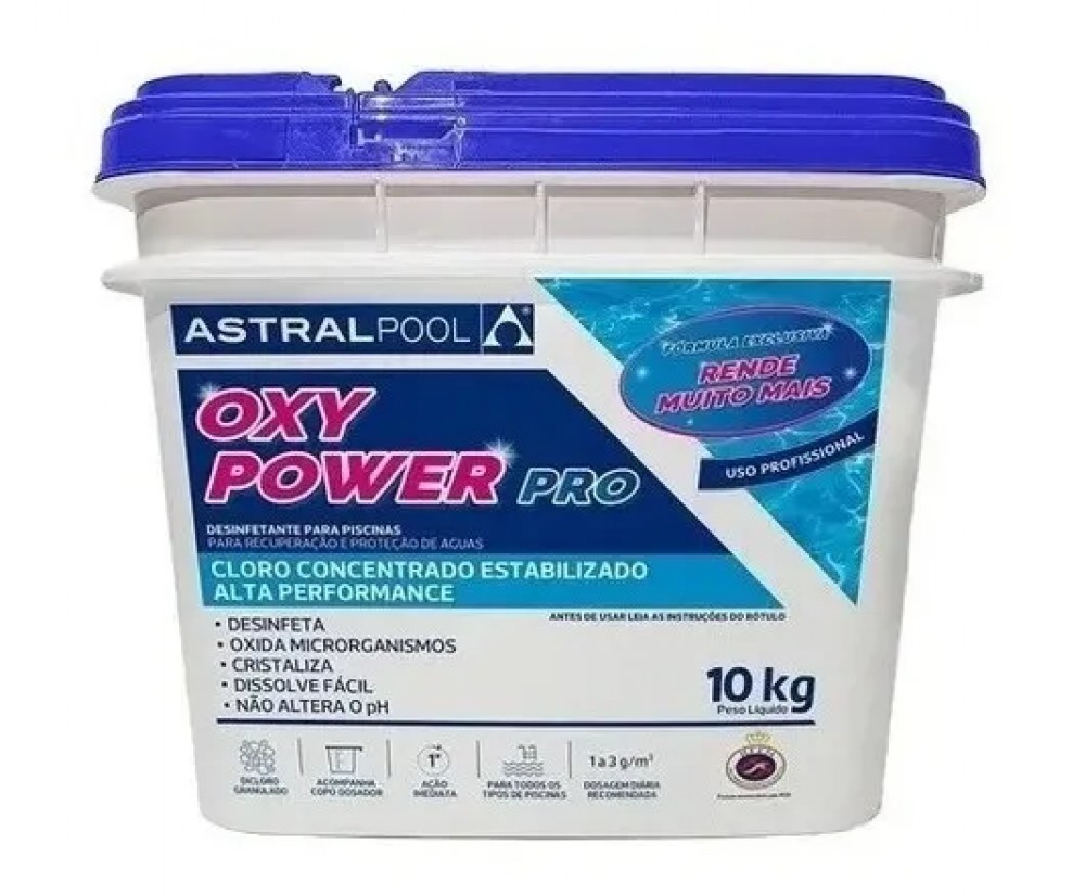 Balde De Cloro 10kg - Oxypower Pro - Astralpool